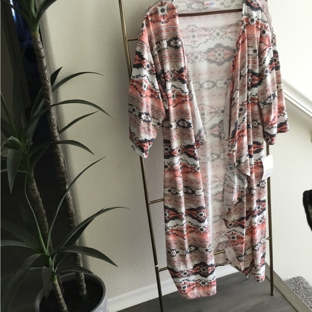 Tribal Print Kimono Cardigan